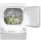 GE Unitized Spacemaker Washer 3.8 DOE cu. ft. With 5.9 cu. ft. Gas Dryer