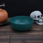 Mainstays 38 Ounce Round Plastic Etched Haunted House Bowl, Teal