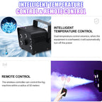 Wondnuga Halloween Fog Machine Smoke Machine 550W 3-in-one RGB Light Beads Smoke Machine Remote Control for Halloween Party Wedding