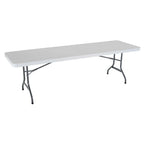 Lifetime 4 8-Foot Rectangle Folding Tables And 32 Chairs Set, White Granite - 80147