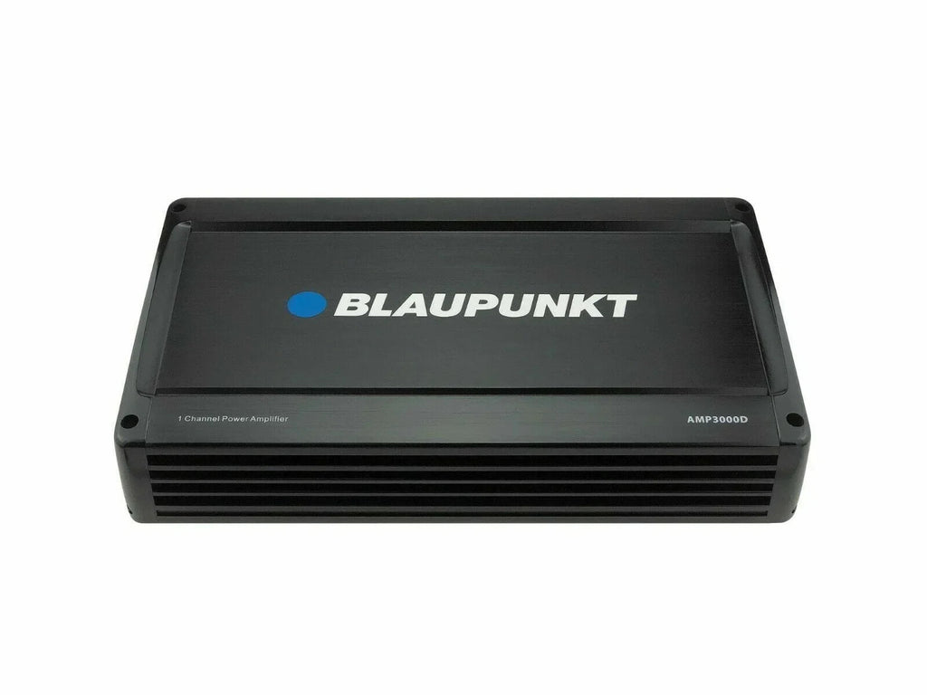 Blaupunkt Monoblock Class D Car Audio Amplifier With 4 Ga Amp Kit - AMP3000D