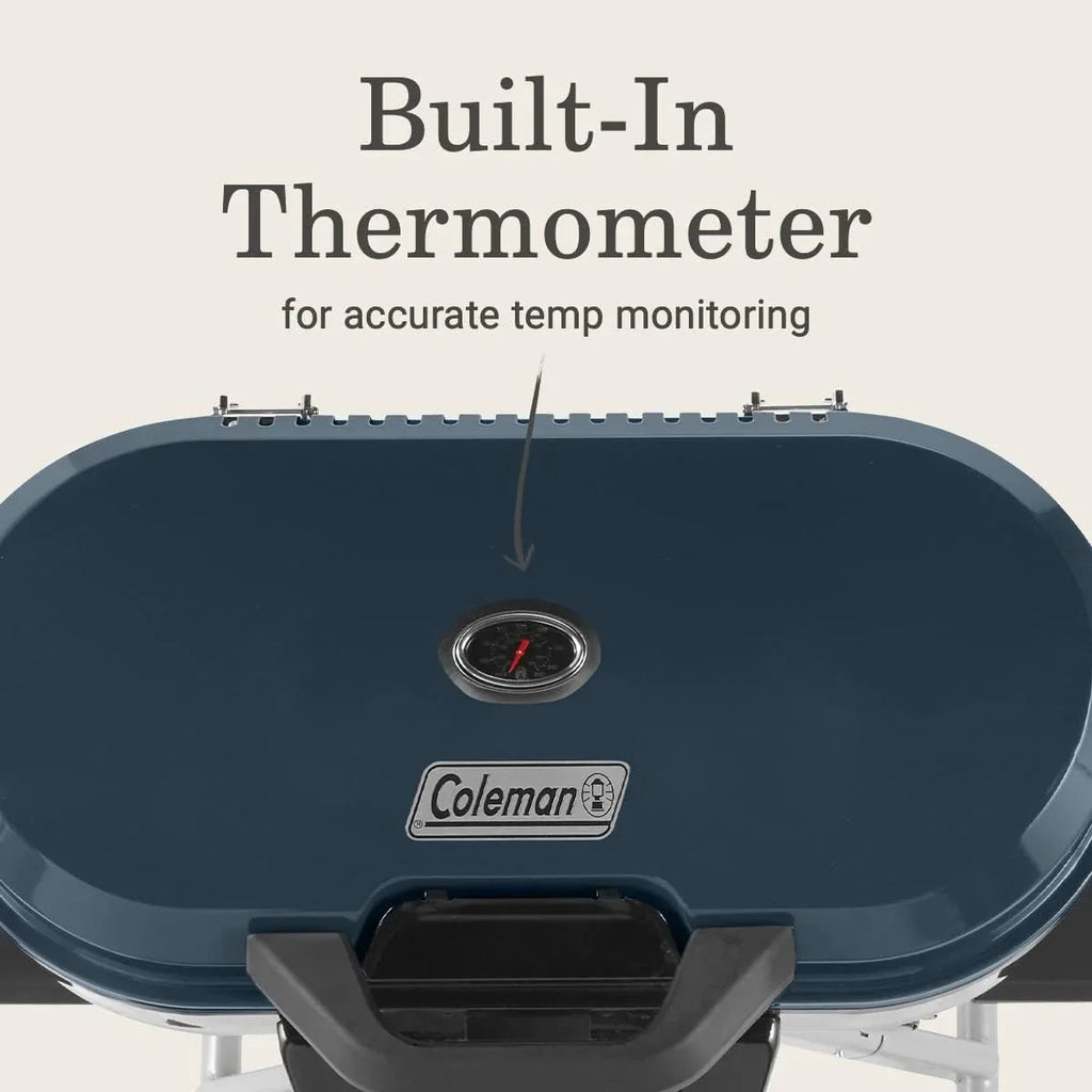 RoadTrip 285 Portable Stand-Up Propane Grill - 3 Adjustable Burners