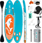 FunWater Inflatable Stand Up Paddle Board, 11 ft x 32 in x 6 in - SUP Paddle Accessories