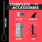 FunWater Inflatable Stand Up Paddle Board, 11 ft x 32 in x 6 in - SUP Paddle Accessories