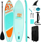 FunWater Inflatable Stand Up Paddle Board, 11 ft x 32 in x 6 in - SUP Paddle Accessories