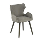 A & B Home Set Of 2 Dining Chairs, 22in W X 23.2in D X 32.3in H - 49809-GRAY-DS