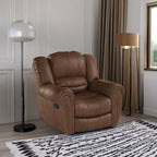 CANMOV Manual Recliner Chair, Nut Brown