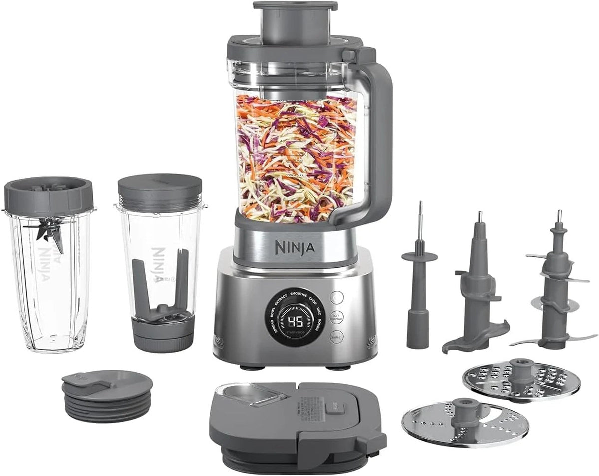 Foodi Blender And Food Processor Combination Set, 72 oz, Silver - SS401