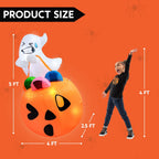Joyfy 5ft Halloween Inflatables Light up Cute Ghost