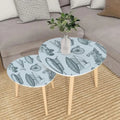 HYHBIBOOM Nesting End Tables, 21.7in x 21.7in x 17.7in And 15.8in x 15.8in x 15.8in