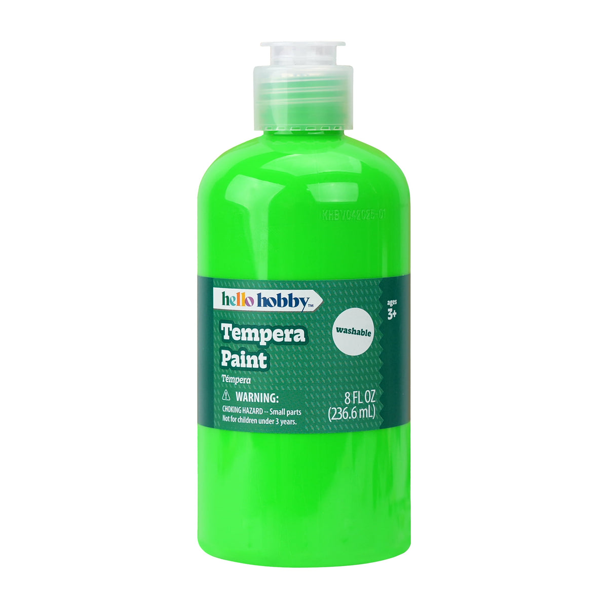 Hello Hobby 8 fl oz White Tempera Paint, Washable Craft Paint for Kids, Teachers, and School Projects