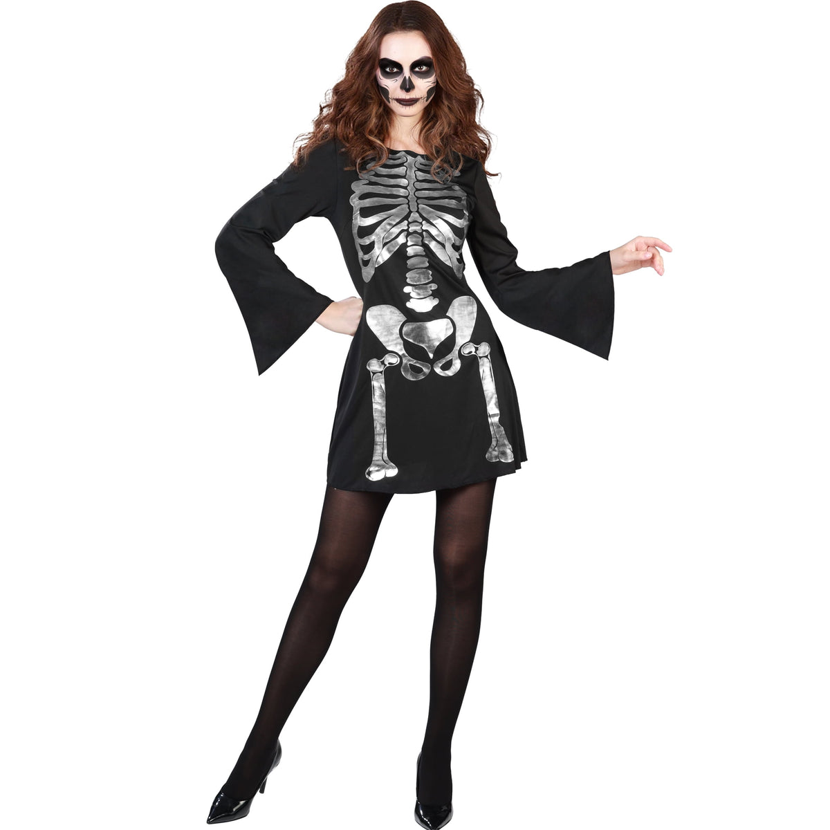 Enchanting Skeleton Halloween Costume for Adults, by Way to Celebrate
