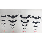 Bats Wall Decorations, Black, 68 Pieces, Halloween by Way To Celebrate