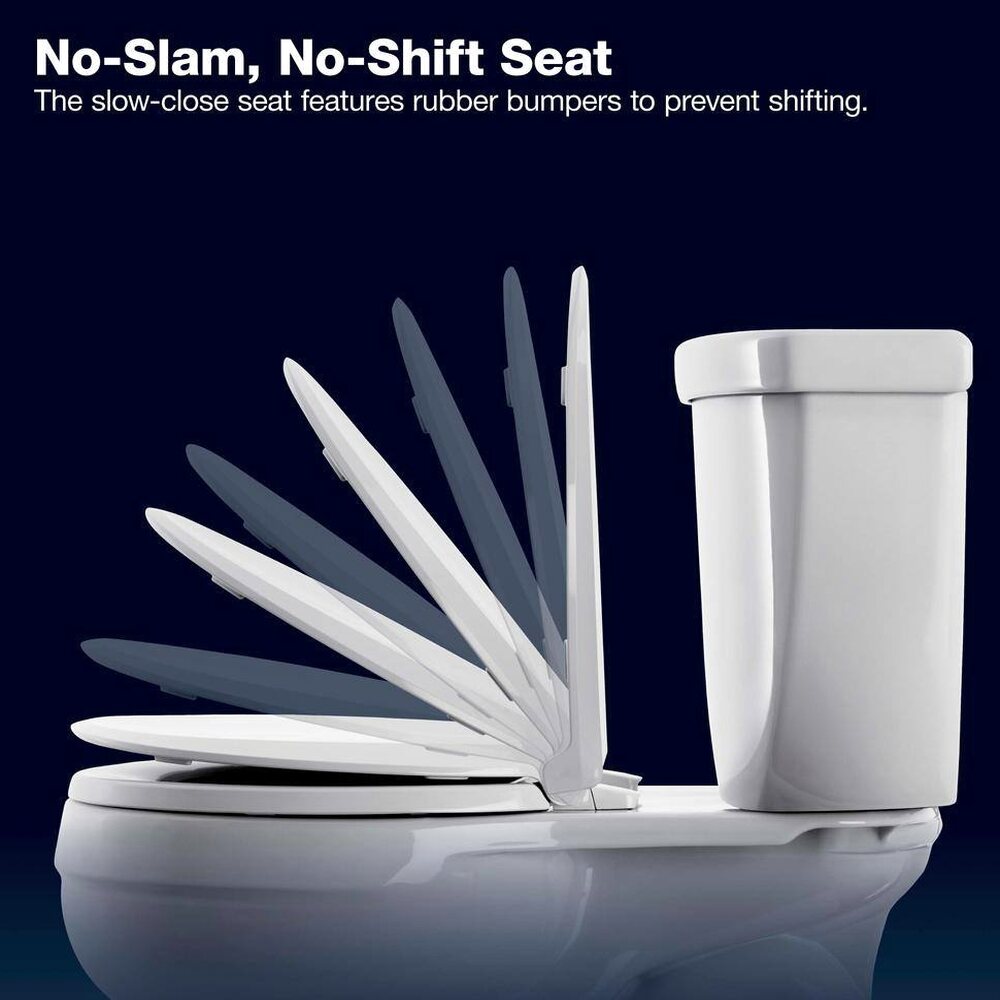 KOHLER Highline Arc Extra Tall 2-Piece Elongated Toilet, White, 1.28 GPF - 78305-0