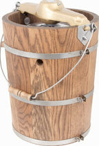 6 qt Country Ice Cream Maker With Classic Wooden Tub - Hand Crank
