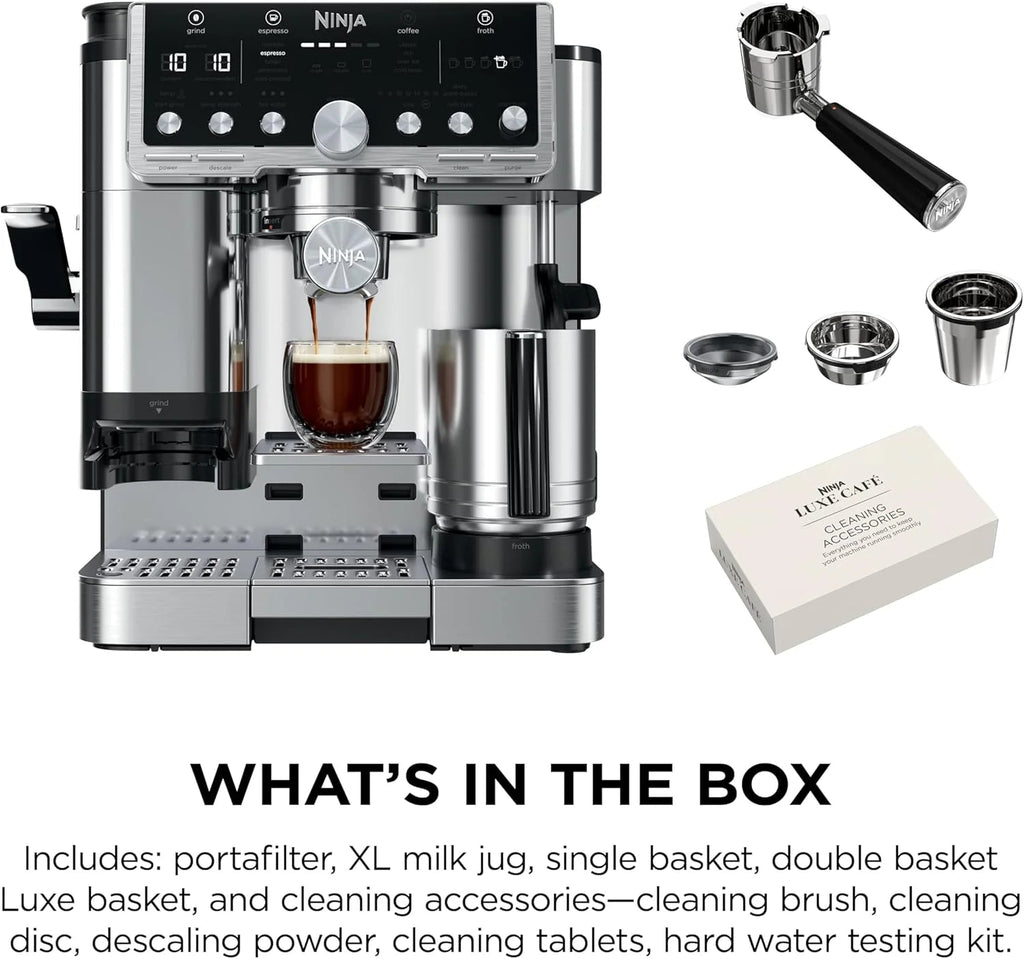 Ninja Luxe Cafe Pro Series Espresso Machine, Drip Coffee And Cold Brew - 68 Fluid Ounces