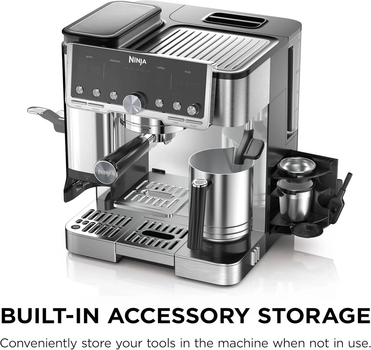 Ninja Luxe Cafe Pro Series Espresso Machine, Drip Coffee And Cold Brew - 68 Fluid Ounces