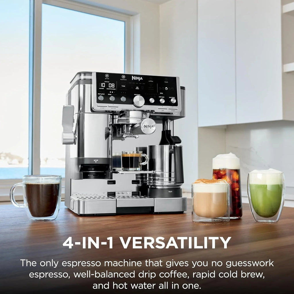 Ninja Luxe Cafe Pro Series Espresso Machine, Drip Coffee And Cold Brew - 68 Fluid Ounces