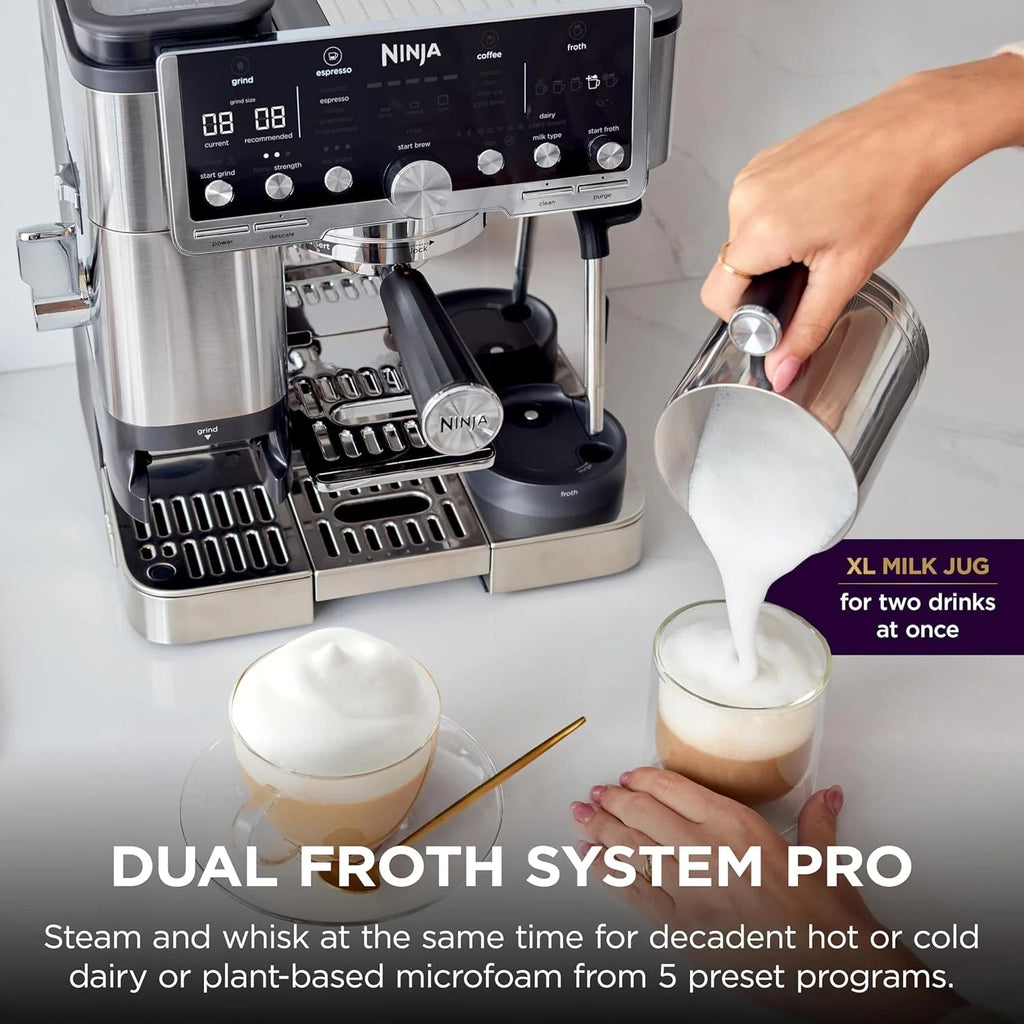Ninja Luxe Cafe Pro Series Espresso Machine, Drip Coffee And Cold Brew - 68 Fluid Ounces