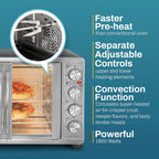 Elite Gourmet 47.5Qt 18-Slice Convection Oven - 4-Control Knobs
