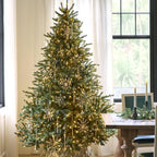 Balsam Hill Artificial Christmas Tree 7.5ft Pre-Lit Classic Blue Spruce With 1000 Clear Incandescent Lights