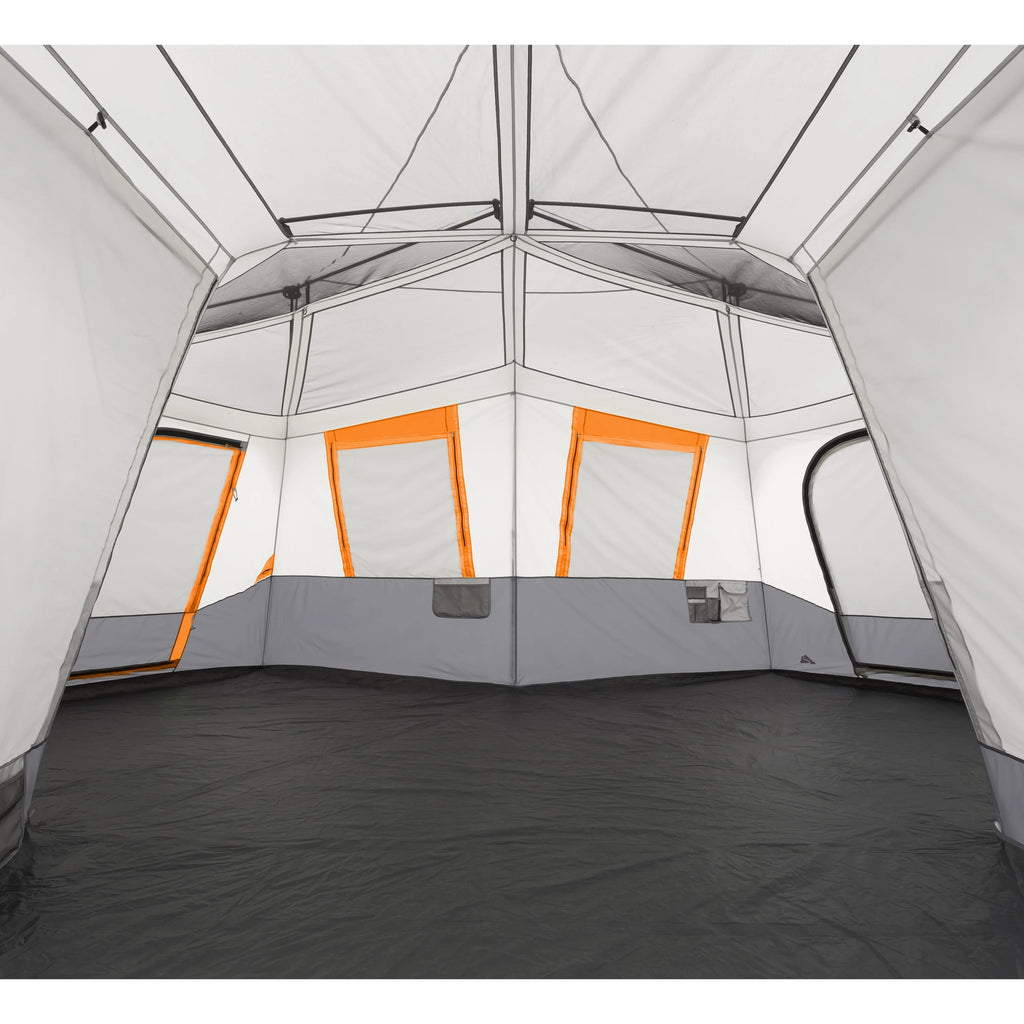 Ozark Trail 12-Person 3-Room Instant Cabin Tent With Screen Room, 20 ft x 18 ft, 56.5 lbs