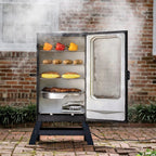 Masterbuilt 40 inch Digital Electric Smoker With Window, Legs, 4 Racks, Black